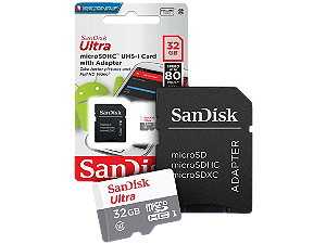 CARTÃO DE MEMÓRIA 32GB SANDISK